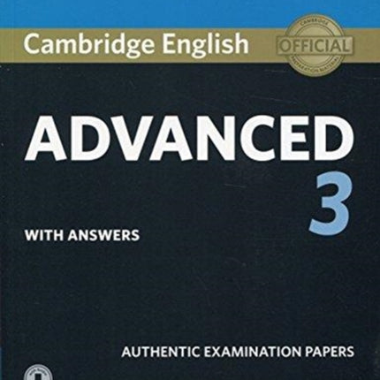 Cambridge English Advanced 3 Students Book with