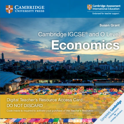 Cambridge IGCSE and O Level Economics Digital