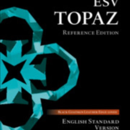 ESV Topaz Reference Edition Black Goatskin Leather ES676XRL