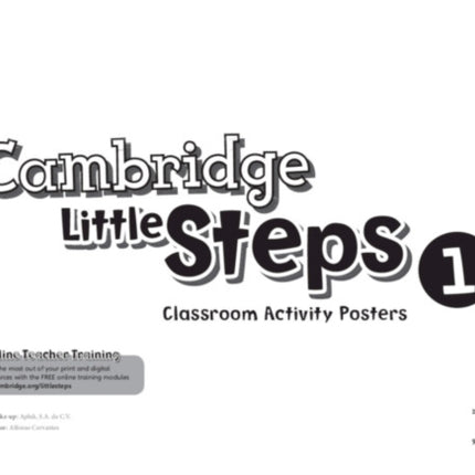 Cambridge Little Steps Level 1 Classroom Activity Posters