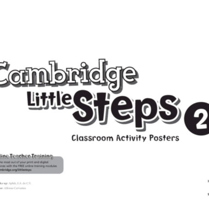 Cambridge Little Steps Level 2 Classroom Activity Posters