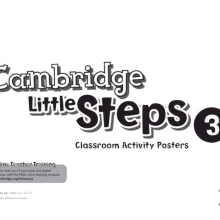 Cambridge Little Steps Level 3 Classroom Activity Posters