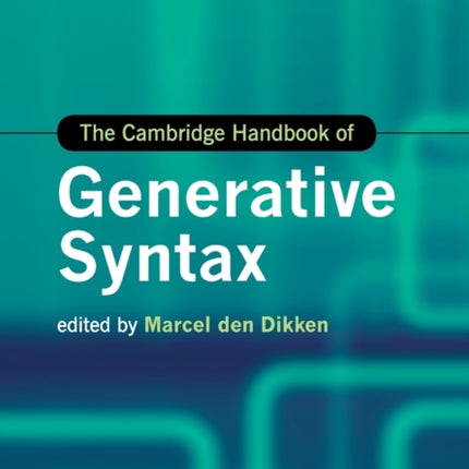 The Cambridge Handbook of Generative Syntax
