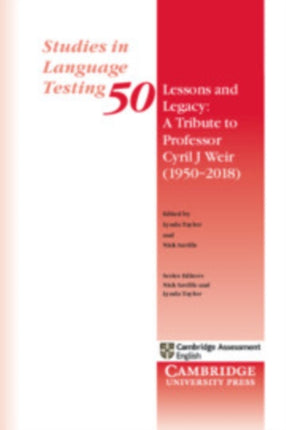Lessons and Legacy A Tribute to Professor Cyril J Weir 19502018