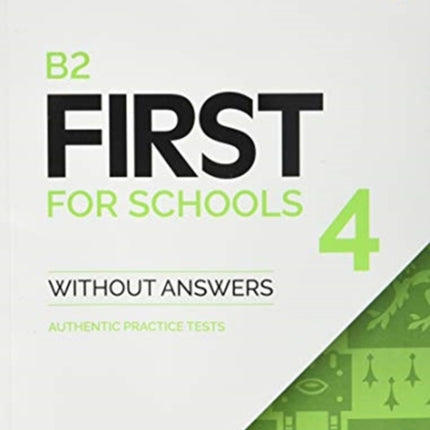 B2 First for Schools 4 Students Book without