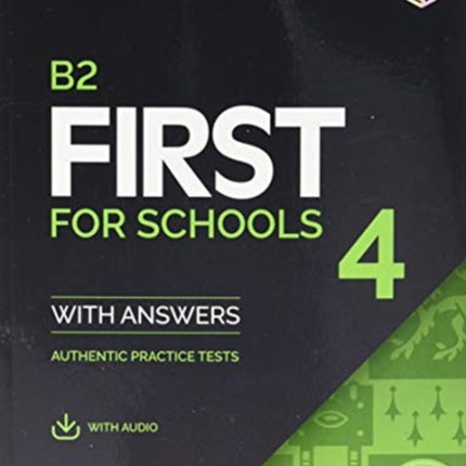 B2 First for Schools 4 Students Book with Answers
