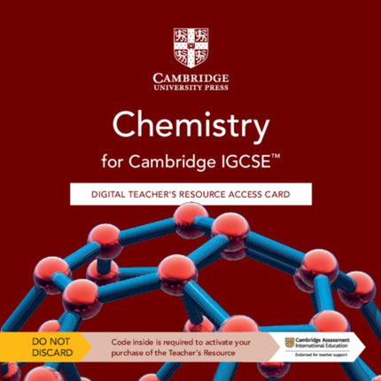 Cambridge IGCSE™ Chemistry Digital Teacher's Resource Access Card