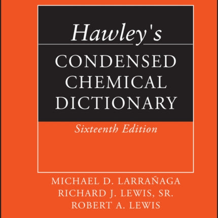 Hawley's Condensed Chemical Dictionary