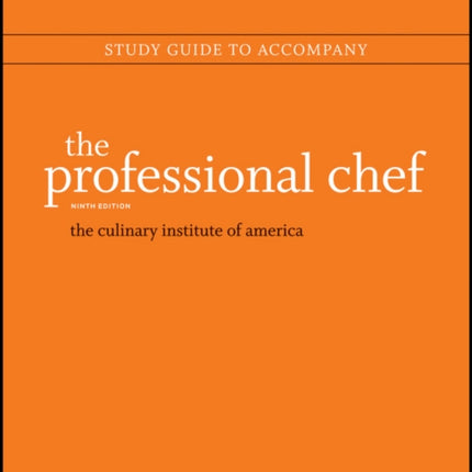 The Professional Chef, Study Guide