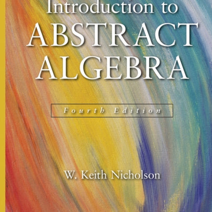 Introduction to Abstract Algebra, 4e Set