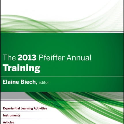 The 2013 Pfeiffer Annual: Training