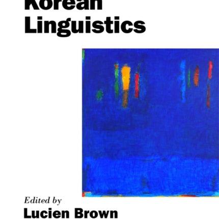 The Handbook of Korean Linguistics