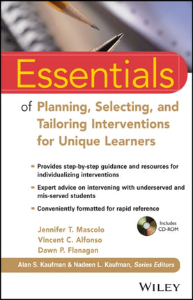 Essentials of Planning Selecting and Tailoring Interventions for Unique Learners