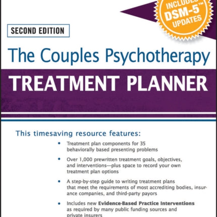 The Couples Psychotherapy Treatment Planner, with DSM-5 Updates