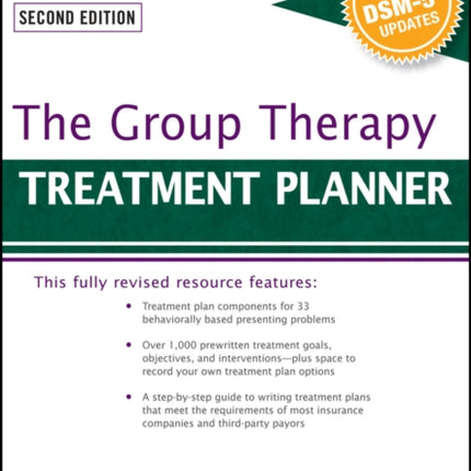 The Group Therapy Treatment Planner with DSM5