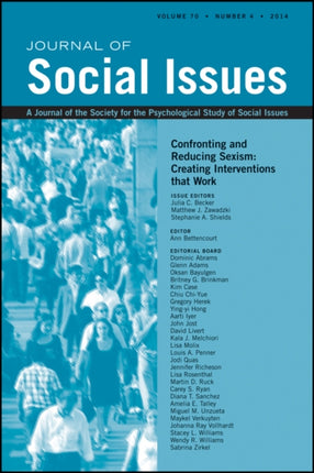 Confronting and Reducing Sexism: Creating Interventions that Work