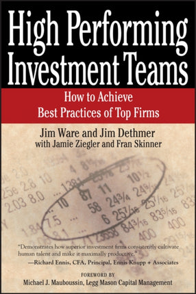 High Performing Investment Teams: How to Achieve Best Practices of Top Firms