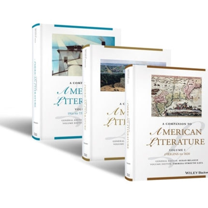 A Companion to American Literature, 3 Volume Set