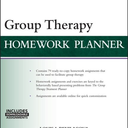 Group Therapy Homework Planner