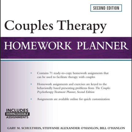 Couples Therapy Homework Planner