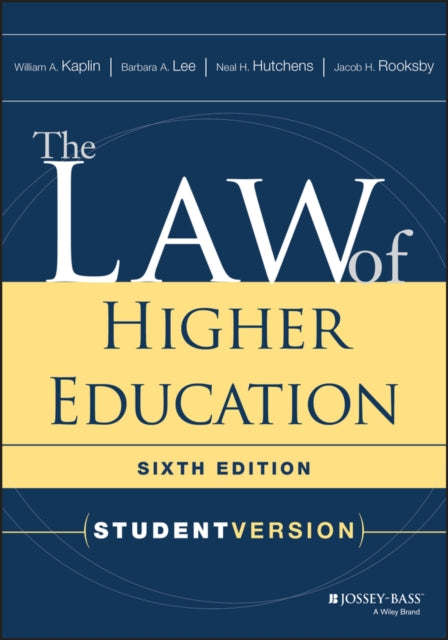 The Law of Higher Education, Student Version