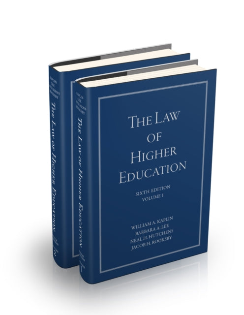 The Law of Higher Education, 2 Volume Set