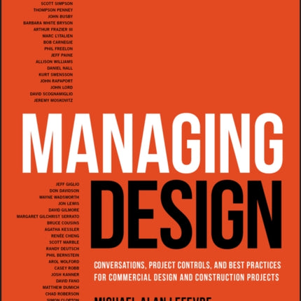 Managing Design: Conversations, Project Controls, and Best Practices for Commercial Design and Construction Projects