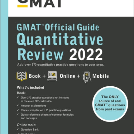 GMAT Official Guide Quantitative Review 2022: Book + Online Question Bank