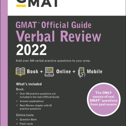 GMAT Official Guide Verbal Review 2022 Book