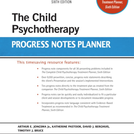 The Child Psychotherapy Progress Notes Planner