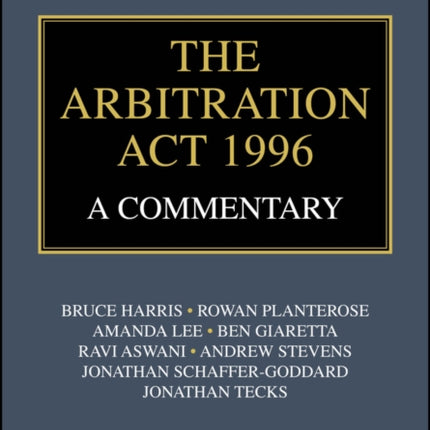 The Arbitration ACT 1996