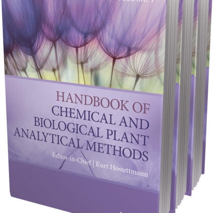 Handbook of Chemical and Biological Plant Analytical Methods, 3 Volume Set