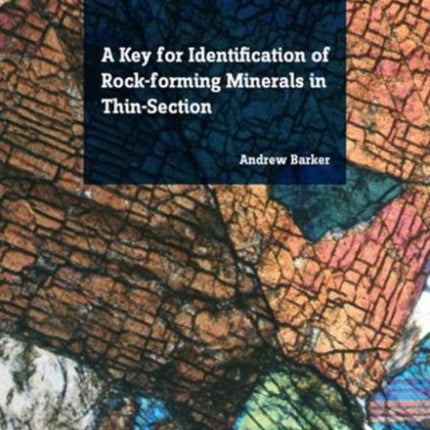 A Key for Identification of RockForming Minerals