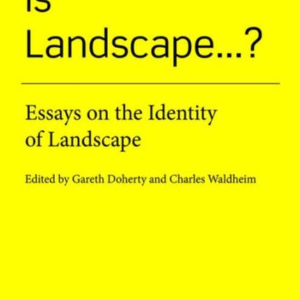 Is Landscape...