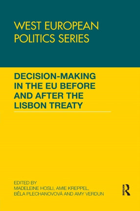 Decision making in the EU before and after the