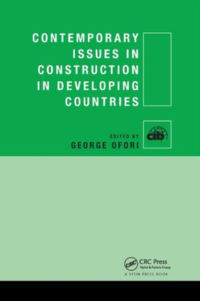 Contemporary Issues in Construction in Developing
