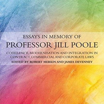 Essays in Memory of Professor Jill Poole