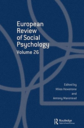 European Review of Social Psychology Volume 26