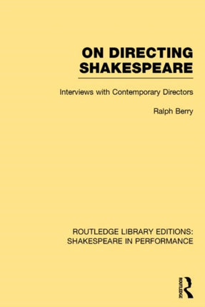 Routledge Library Editions Shakespeare in