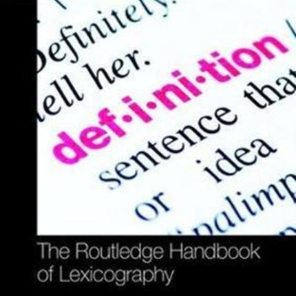 The Routledge Handbook of Lexicography
