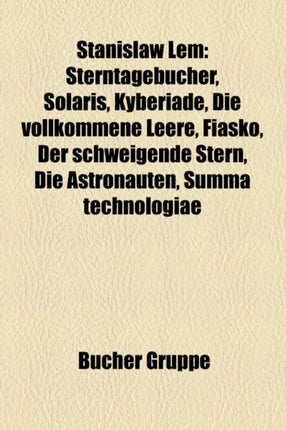 Stanis Aw LEM Sterntagebucher Solaris Kyberiade