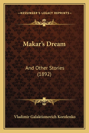 Makars Dream And Other Stories 1892