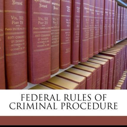 Federal Rules Of Criminal Procedure