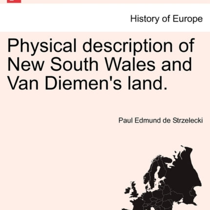 Physical description of New South Wales and Van Diemens land