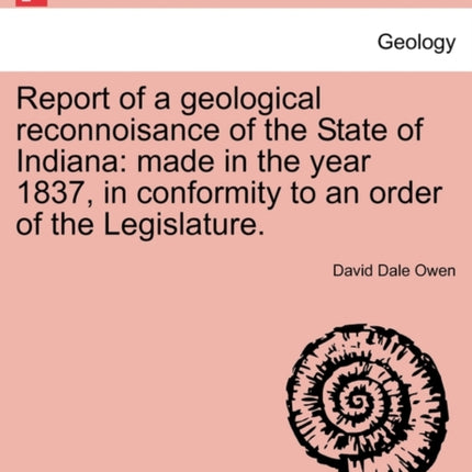 Report of a geological reconnoisance of the State