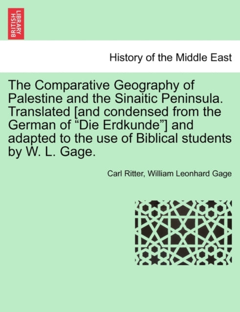 The Comparative Geography of Palestine and the