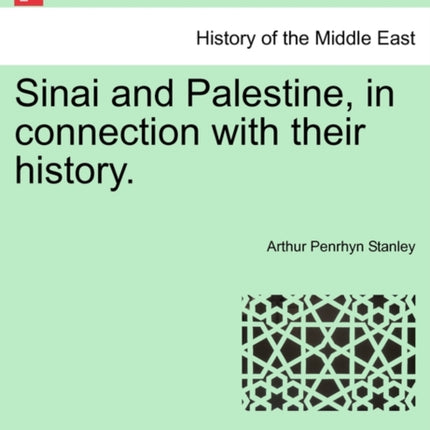 Sinai and Palestine in connection with their