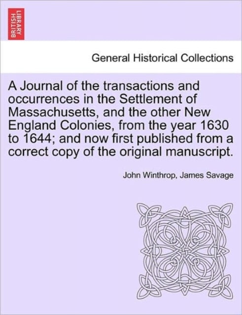 A Journal of the transactions and occurrences in
