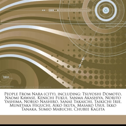 Articles on People from Nara City Including