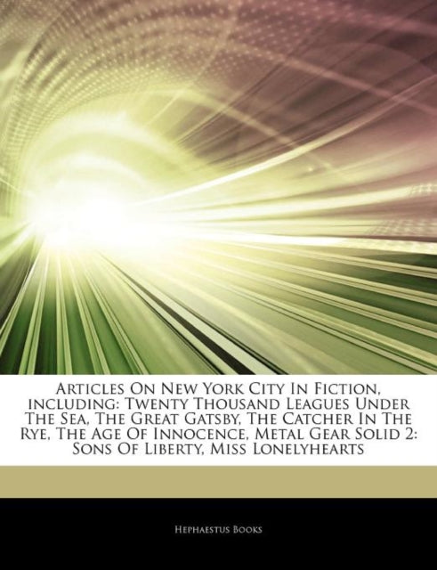 Articles on New York City in Fiction Including